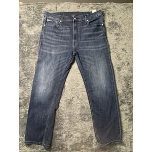 Calvin Klein Jeans Men’s 38x30 Slim Straight Blue Denim Dark Wash Stretch